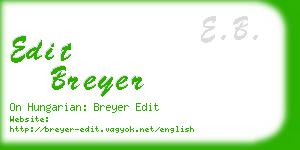 edit breyer business card